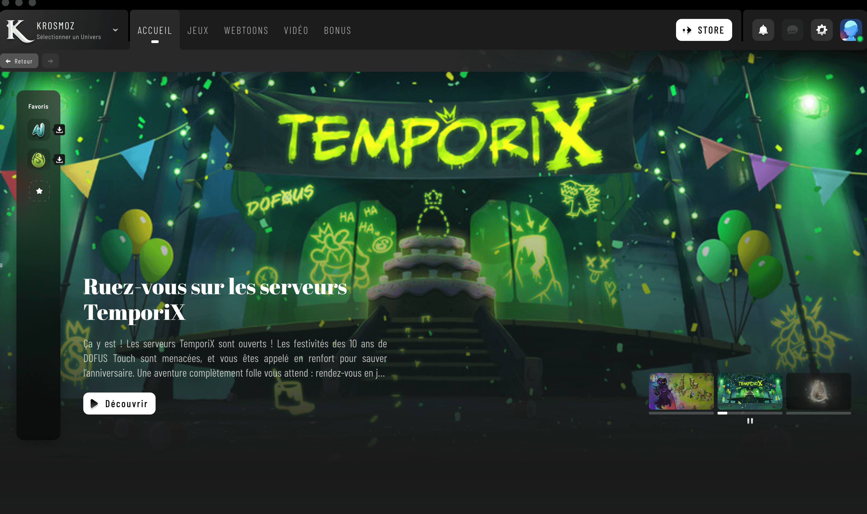 Aperçu du projet Ankama Launcher