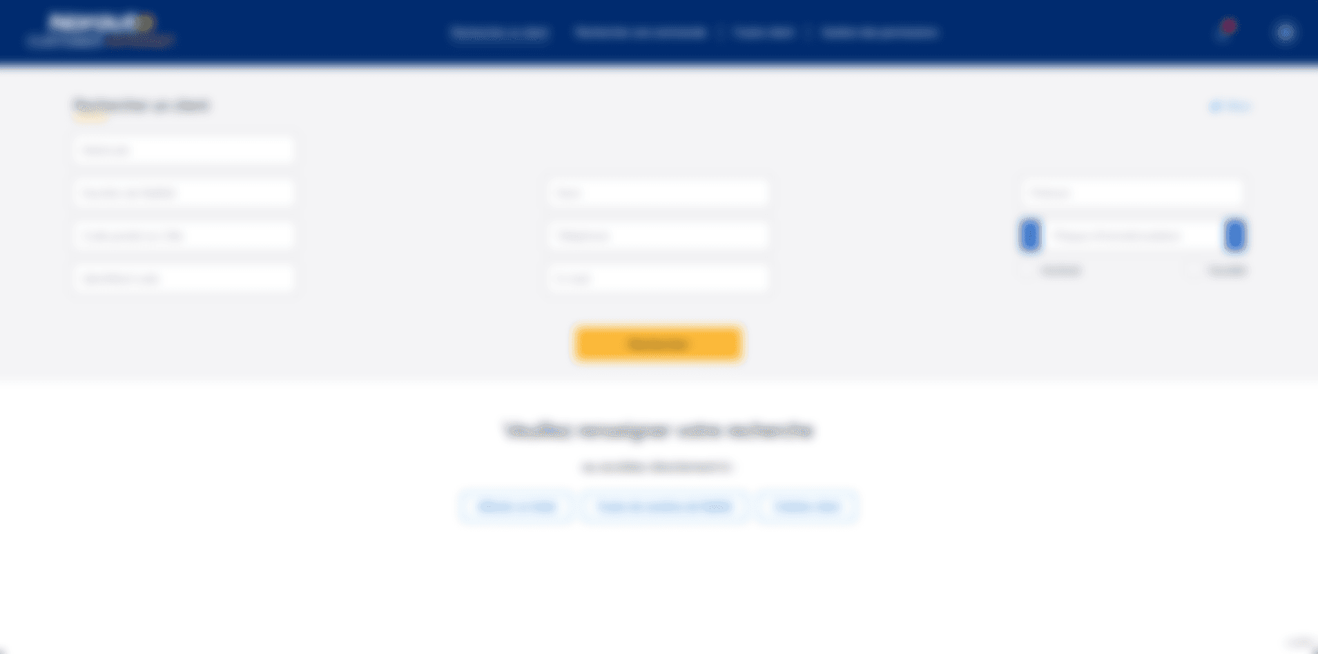 Aperçu du projet Intranet client Norauto